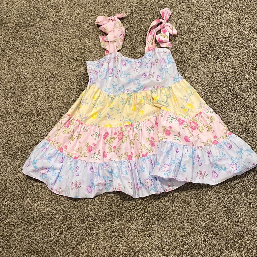 LoveShackFancy Floral Mini Dress